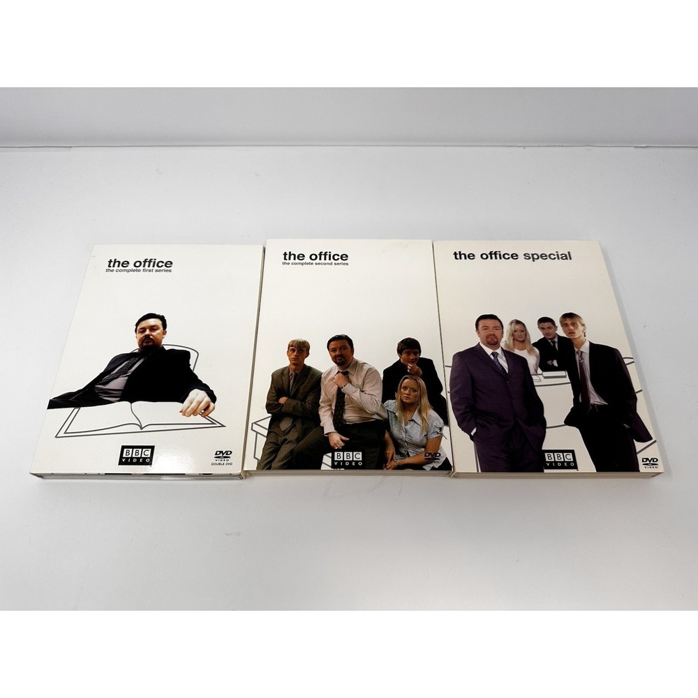 The Office BBC Series Lot of 3 DVD Seaons 1,2 & The Office Special Ricky Gervais